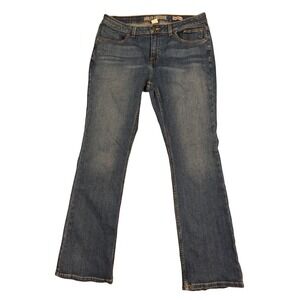 Harley Davidson Curvy Bootcut Jeans Women 34 Blue Medium Wash Denim